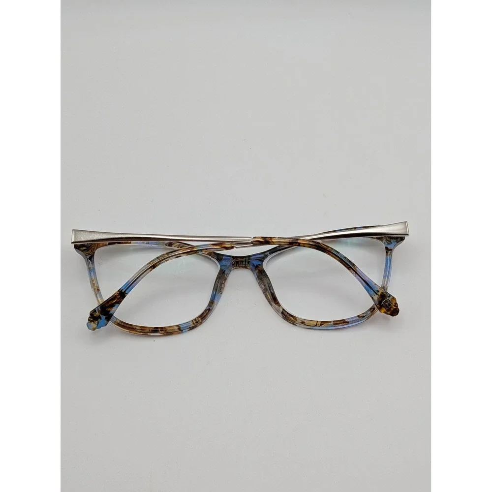 Badgley Mischka Ellia Blue Cat Eye Eyeglass Frames 53-16-135 Women's Rx Glasses